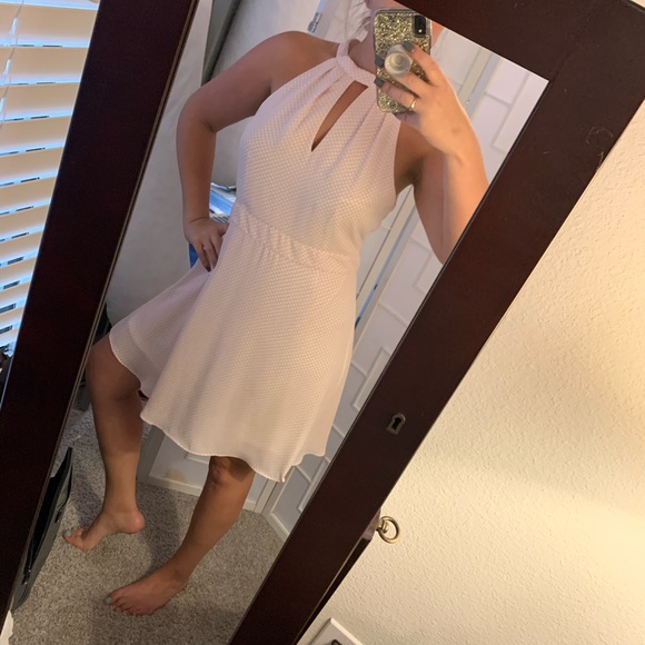 Express Dresses & Skirts - Pink and white polka dot dress EXPRESS Express Dresses & Skirts - Pink and white polka dot dress EXPRESS